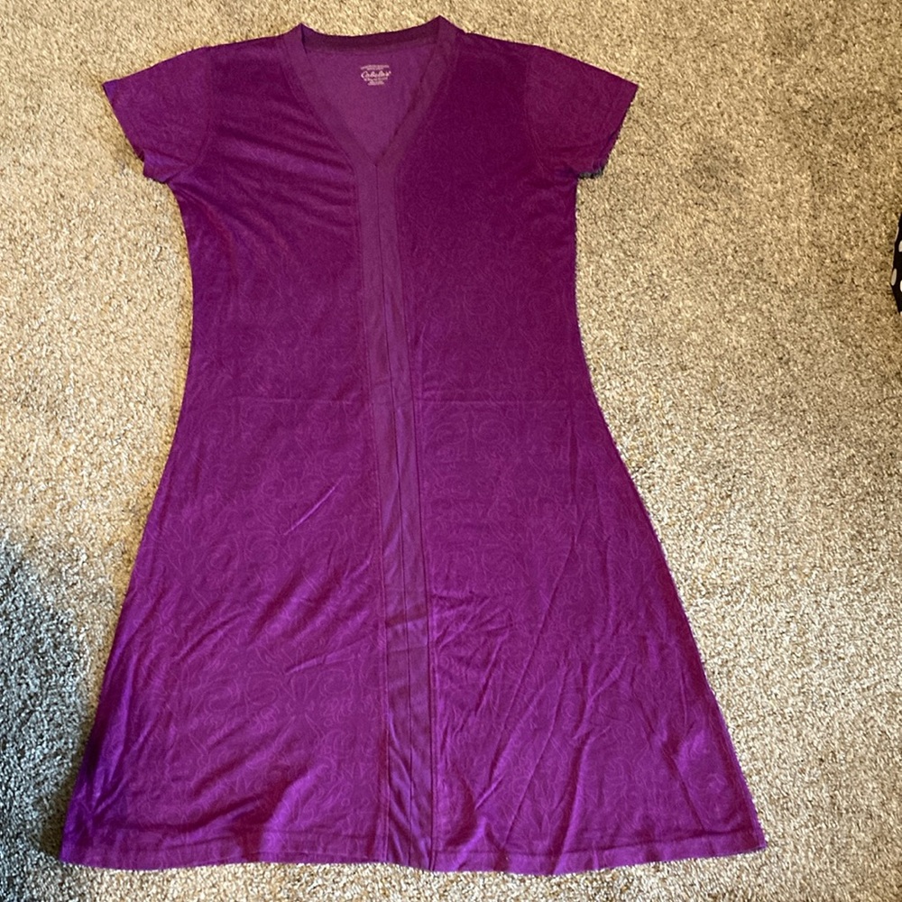 Cabelas Purple V-Neck Dress